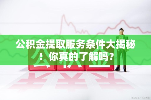 新建公积金提取服务条件大揭秘！你真的了解吗？